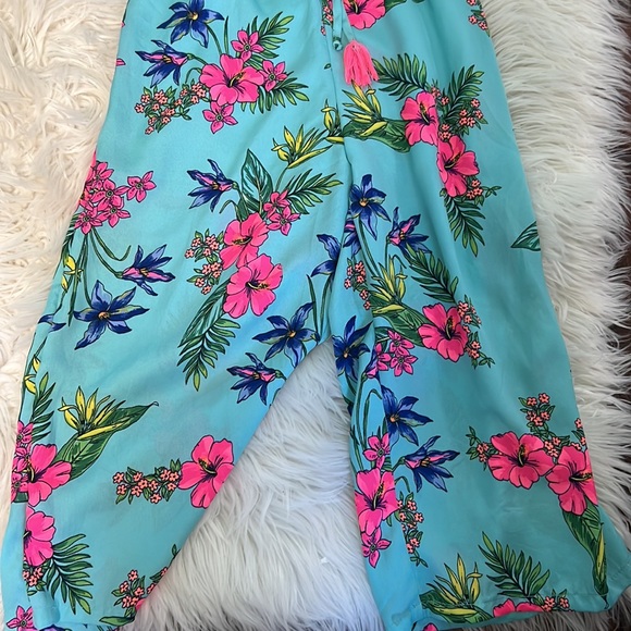 Girls Tropical Print Romper 8 - Picture 3 of 7